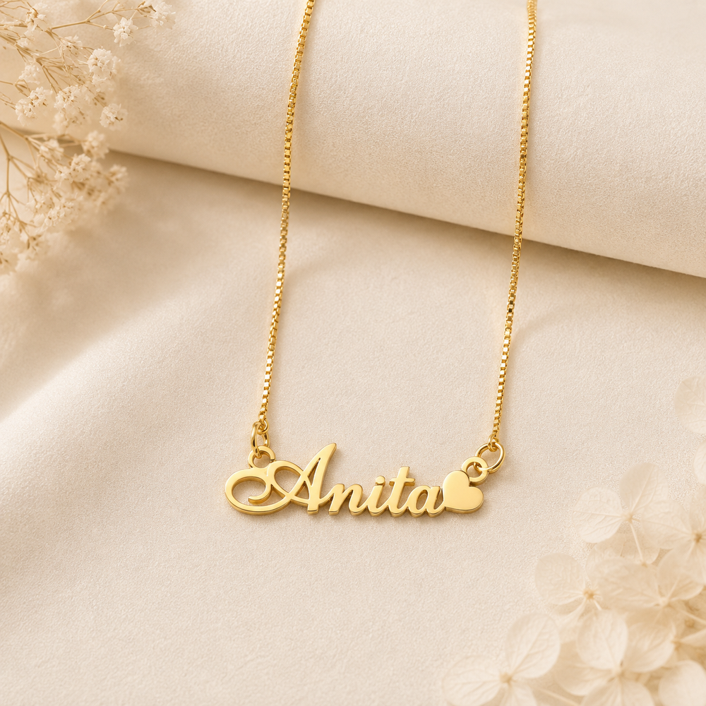 Personalized Name Necklace for Women – Custom Single Name Pendant