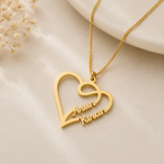 Two Name Necklace – Personalized Custom Gold Necklace for Women