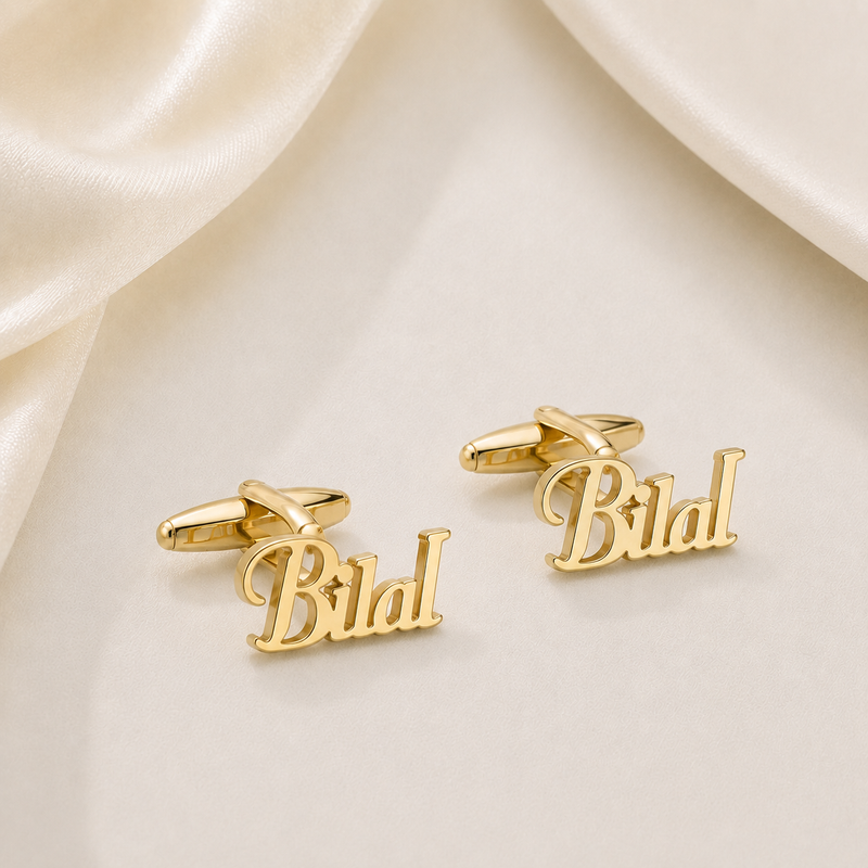 Personalized Initial Cufflinks