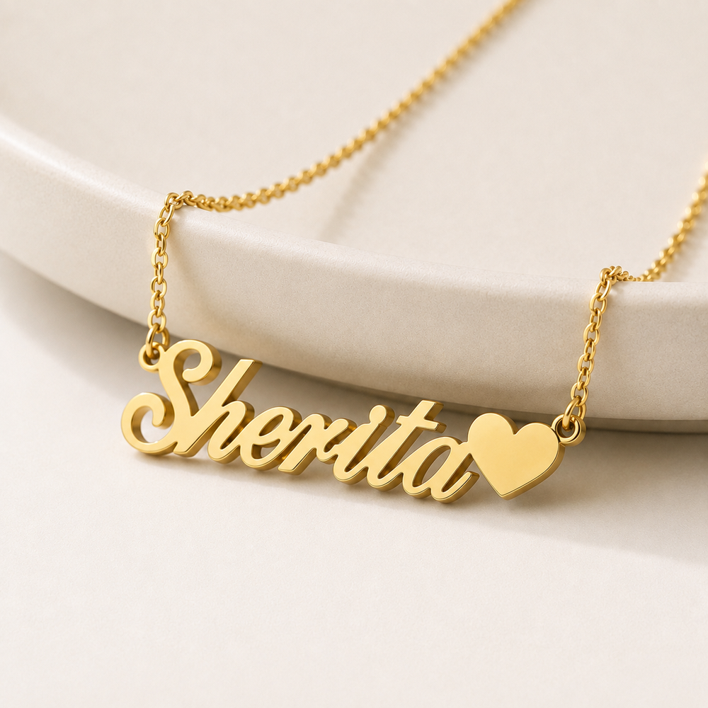 Custom Name Signature Necklace – Elegant Gold Necklace for Her