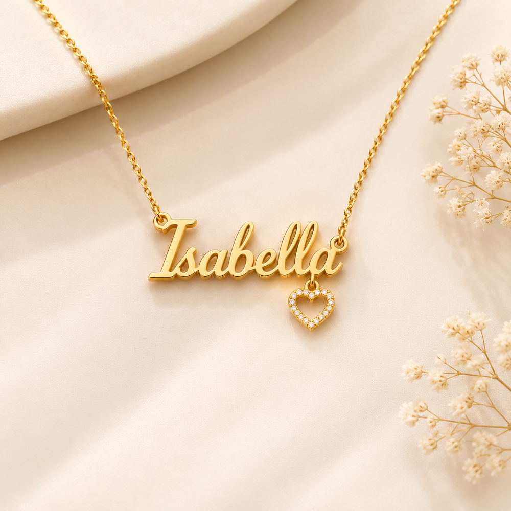 mono name necklace 