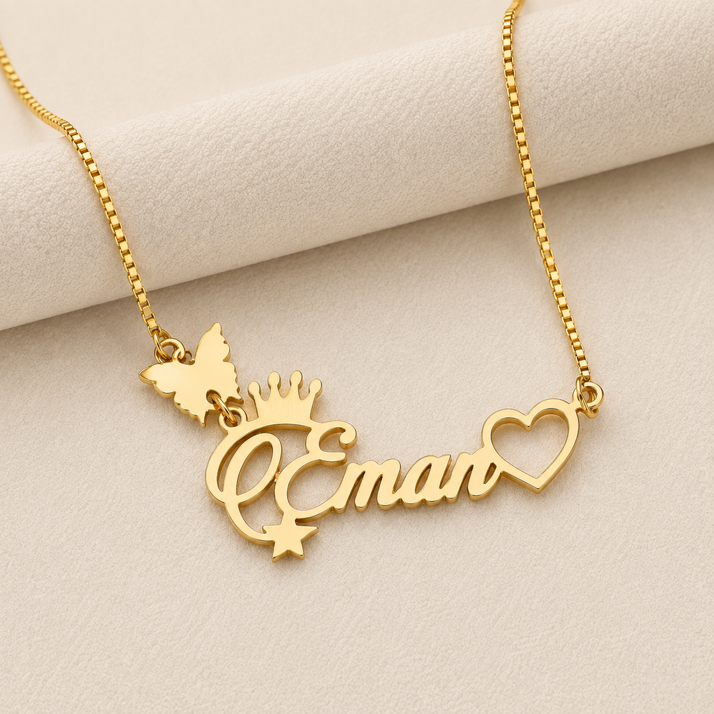 Signature Name Pendant Necklace – Personalized Gold Jewelry for Her