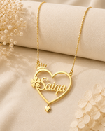 Gold Name Necklace – Personalized Single Name Pendant for Her