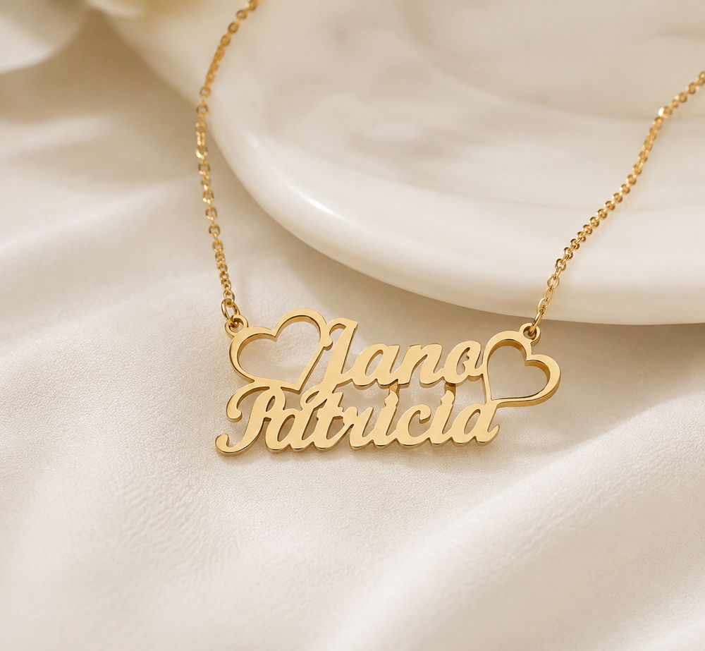 Personalized Double Name Jewelry – Custom Necklace with Two Names
