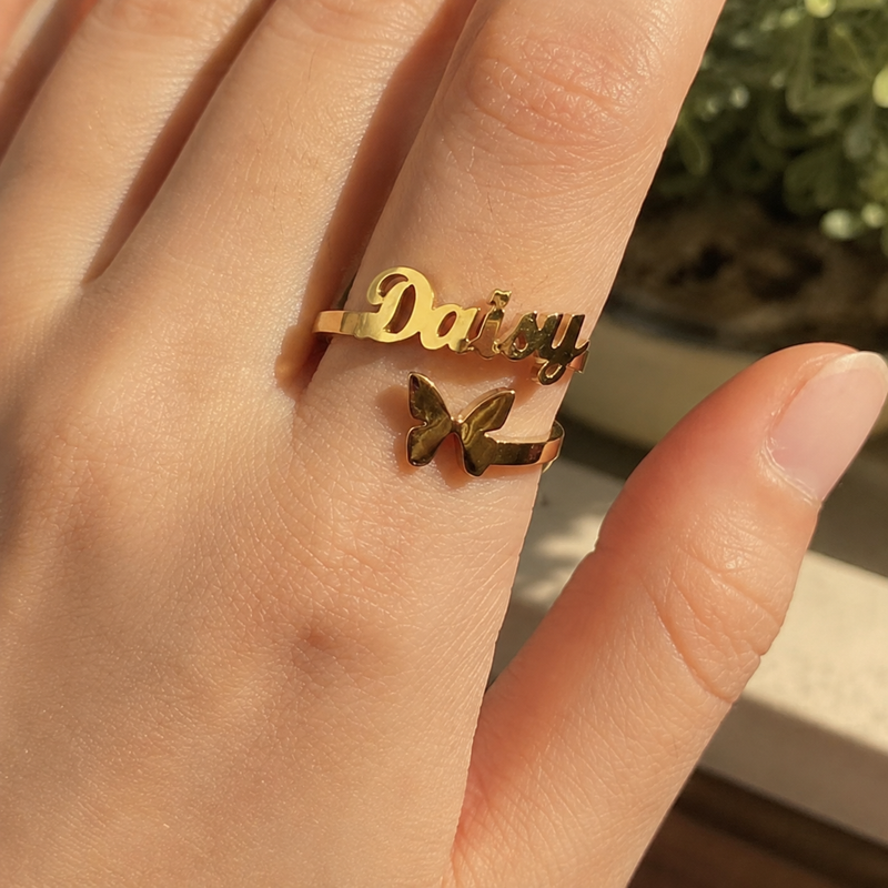 Personalized Name Ring