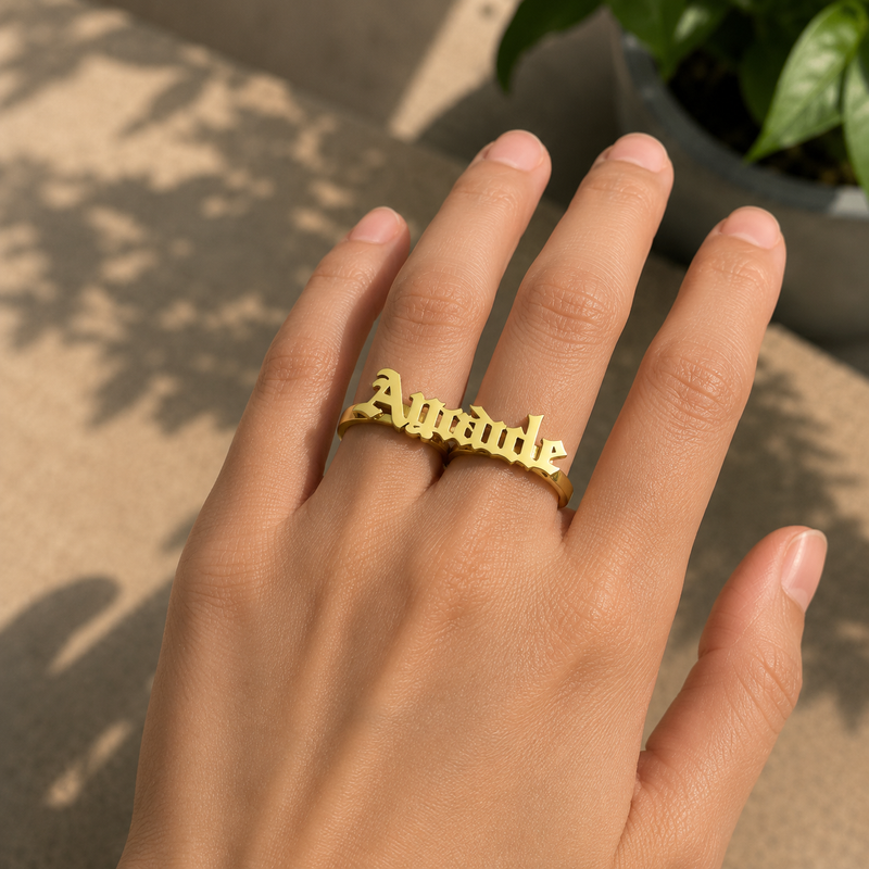 Custom Name Ring