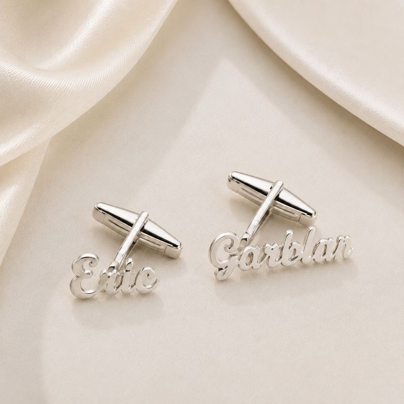 Engraved Name Cufflinks