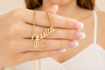 Personalized Signature Name Necklace – Custom Name Jewelry for Her