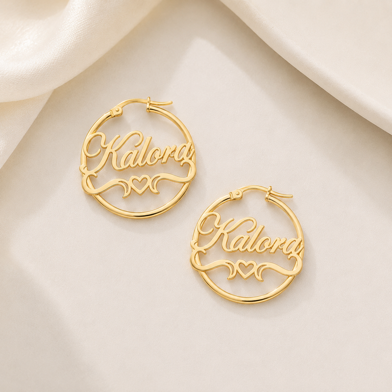 Personalized Initial Earrings